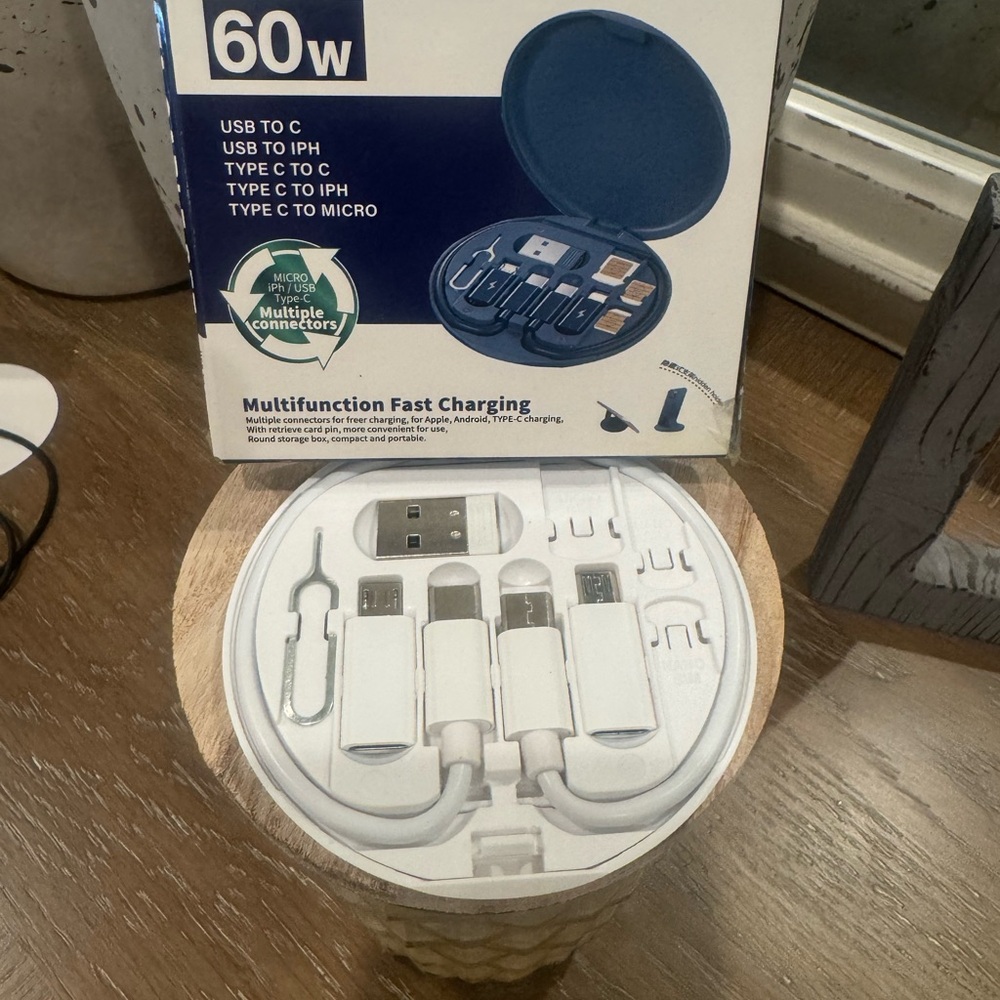 Multifunction Fast Charging Data Cable Set - Blue - Picture 2 of 10